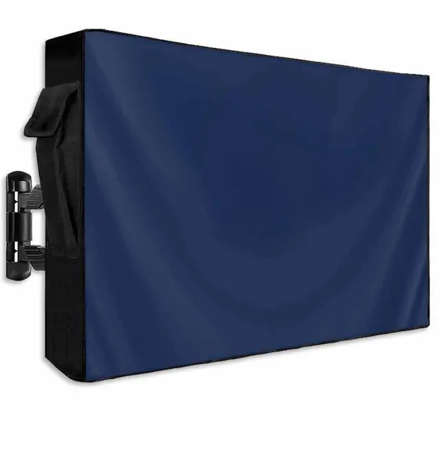 Main image of Lsrtoss Navy Blue Outdoor TV Cover 40-43 Inch Weatherproof, Zippered, Waterproof, Cotton, Perfect for Outdoor TVs