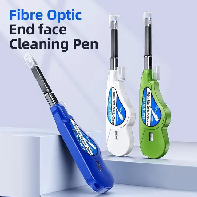 Alt view image 3 of 5 - Duogalia 2-Pack Fiber Optic Cleaner Tool for MPO/MTP Connector - Cleaning Pen Over 500 Cleans for Fiber Endface & Optical Connector (White)
