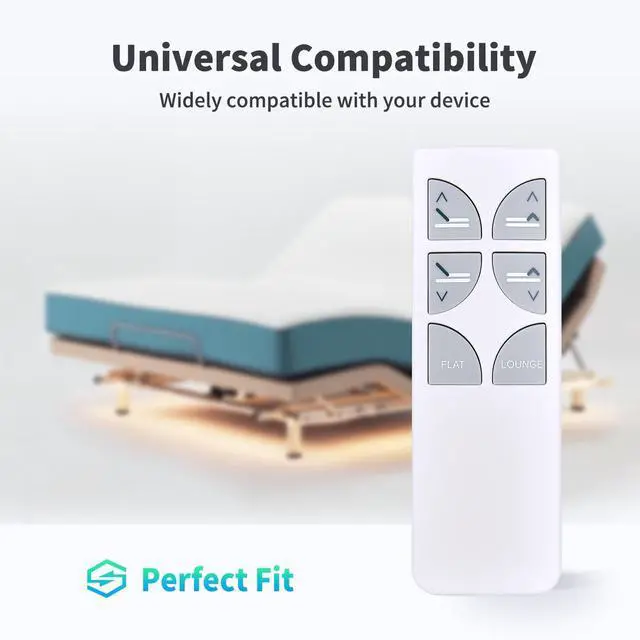 Alt view image 3 of 5 - Snrigw Replacement Remote Control for Serta Motion Essentials 2 II Linak HB12012-00 Adjustable Bed Base