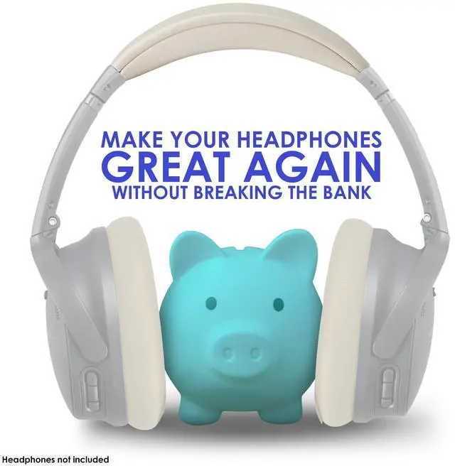 Alt view image 2 of 5 - AHG Accessory House Global Replacement QC Ear Pad and Headband Pad Kit Cushion. Compatible with Bose QuietComfort (2023) QC45 QCSE QC35 II Wireless Noise Cancelling Headphones (White Smoke)