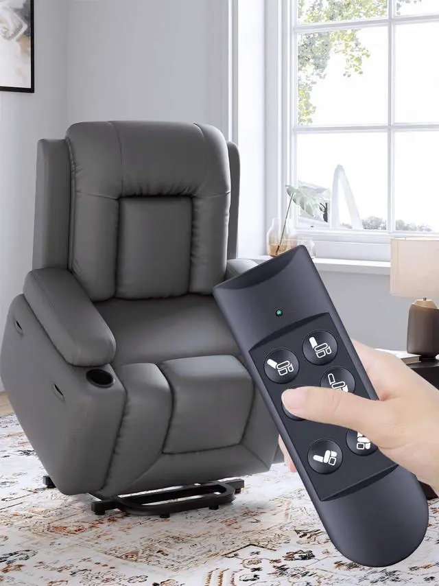 Alt view image 2 of 3 - FQOUG Lift Chair Remote Control Replacement, 6 Button 5 Pin Round Hadnd Control Handset Plug, Power Recline Hand Control for Okin, Dewert, Limoss, Golden, Catnapper Power Recliner Lift Chairs
