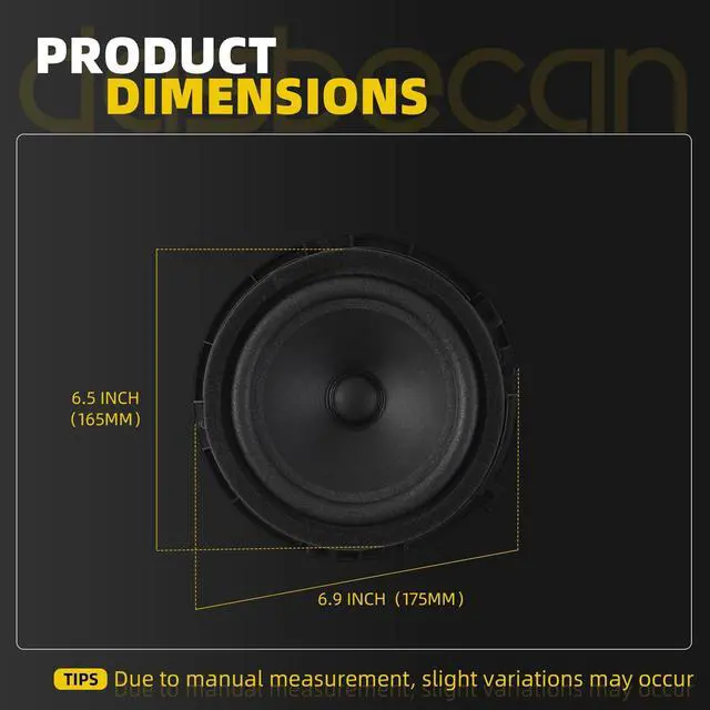 Alt view image 3 of 5 - Dasbecan Door Speaker Assembly Compatible with Kia Sportage 2011 2012 2013 2014 2015 2016 Black Replace# 96330-3W000