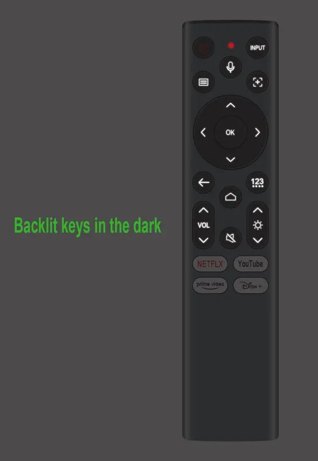 Alt view image 3 of 5 - ERF6A82 Replace Backlit Voice Remote fit for Hisense C2, C2 Pro, C2 Ultra 4K Portable Mini Projector
