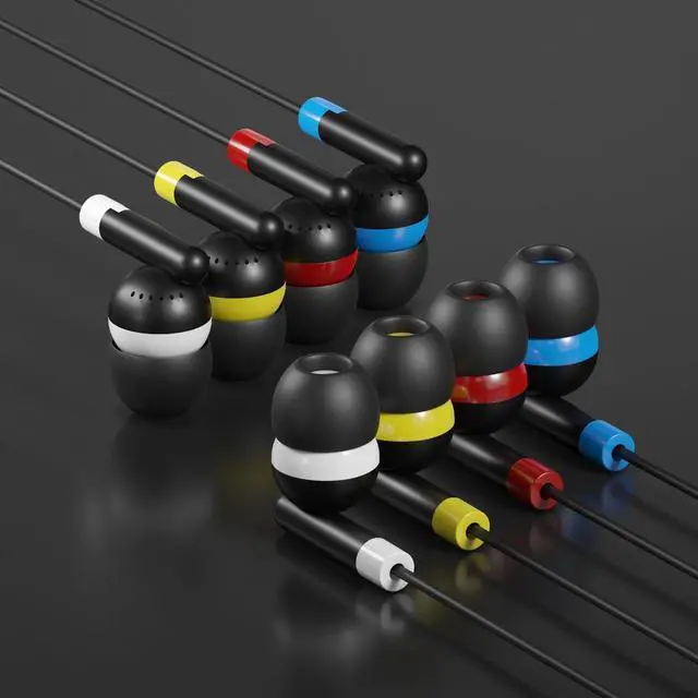 Main image of SP SOUNPRETTY 120 Pack Wholesale School Earbuds in Bulk - 4ft Tangle-Free Cord, 4 Colors, 85dB Safe Volume Headphones for Classroom, Chromebook, Tablet - Individually Wrapped