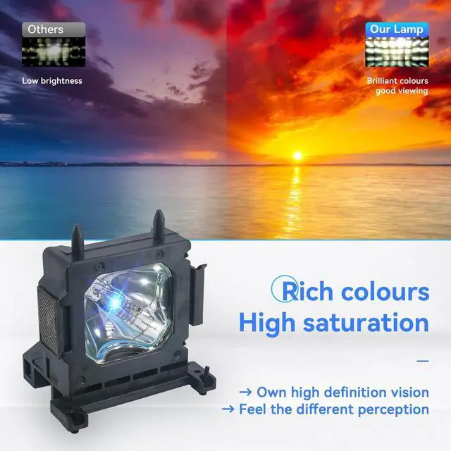 Alt view image 4 of 5 - ZMSTLAMP LMP-H202 LMP-H201 for Sony VPL-HW30AES HW30ES HW50ES HW55ES VW95ES HW30 HW30ES SXRD HW40ES HW10 VW80 HW15 VW85 GH10 HW20 VW90ES VW70 Replacement Lamp Bulb
