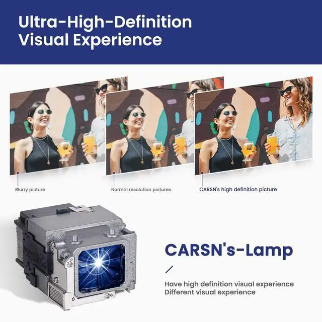 Alt view image 3 of 5 - CARSN for ELPLP94 Replacement Projector Lamp for 1781W 1795F 1785W 1780W /EB-1780W EB-1781W EB-1795F EB-1785W EB-1780 EB-178x EB-179x Lamp with Housing