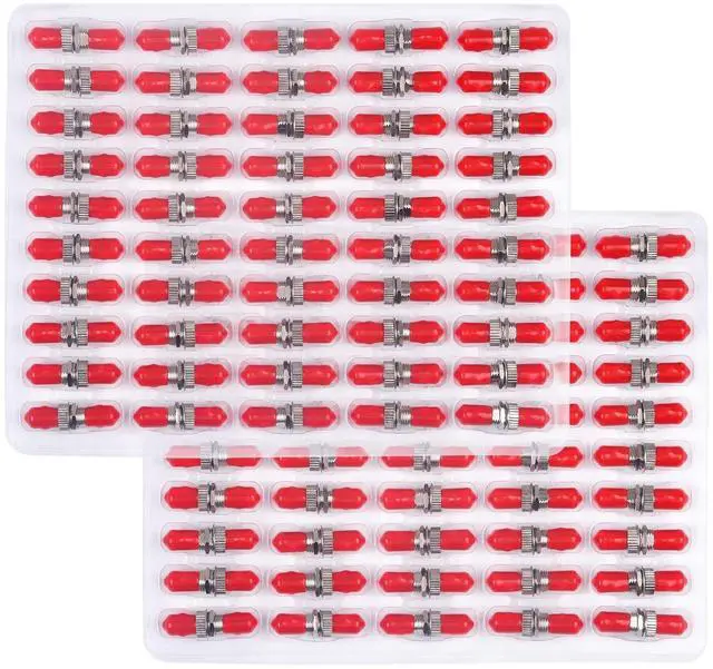 Main image of Duogalia 100 Pack Fiber Optical Coupler ST Fiber Optical Cable Barrel Connector ST to ST Bulkhead Singlemode