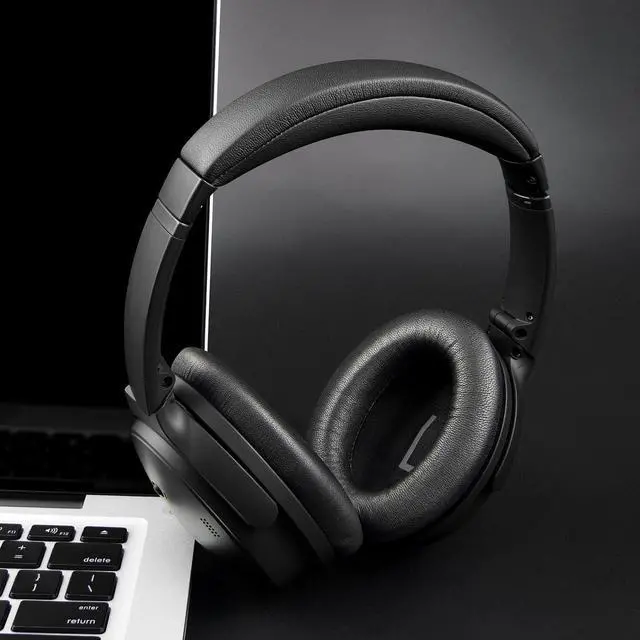 Alt view image 3 of 5 - SOULWIT Lambskin Earpads Replacement for Bose QuietComfort 45 (QC45)/QuietComfort SE (QC SE)/Quiet Comfort Wireless Over-Ear Headphones, Ear Pads Cushions with High Density Foam - Brilliant