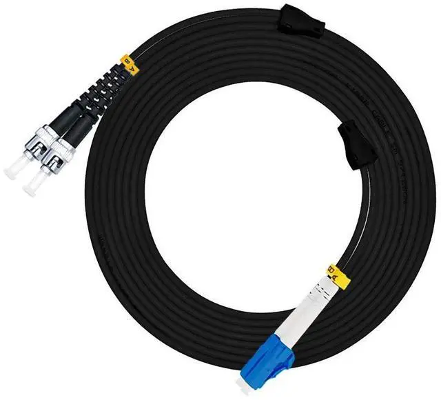 Main image of Jeirdus 50M LC to ST Outdoor Armored Duplex 9/125 SM Fiber Optic Cable Jumper Optical Patch Cord Singlemode 50Meters 160ft LC-ST
