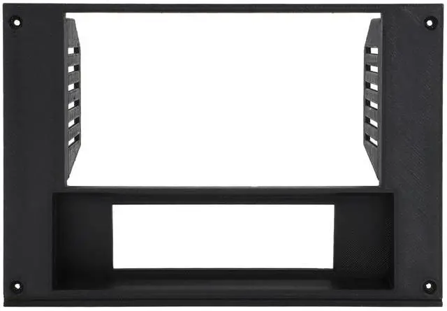 Main image of AUTOVIC Radio Bezel Reversed HVAC Controls with Radio Bracket for 3rd Gen Camaro 1982-1992, 3D Printed Double Din Radio Dash Kit Black