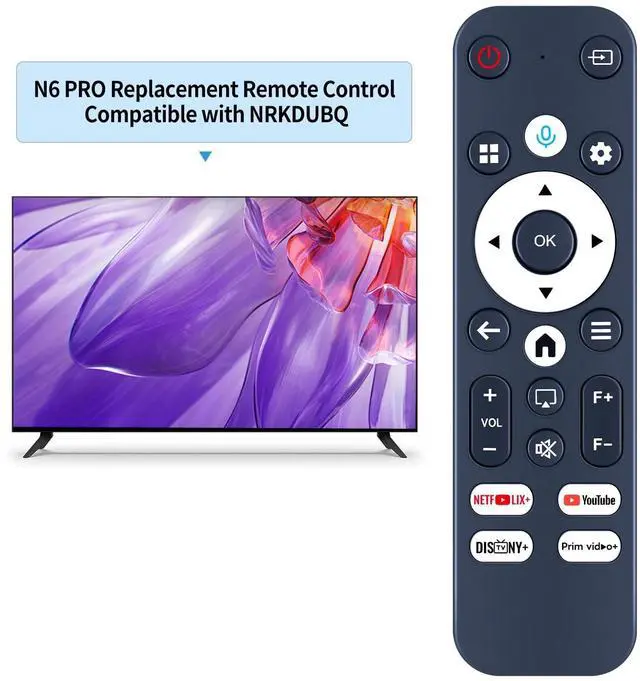 Alt view image 2 of 5 - SJUIF New Replacement Remote Control Compatible for Bettdow AC1060, for NOBKLEN L350,for Gimbal N6 Pro, for XGODY/NRKDUBQ/ENUOSUMA Smart Projector