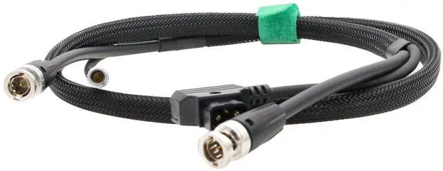 Alt view image 3 of 5 - HangTon Power 4K 12G SDI Cable for SmallHD Cine 5 7, 503 703 Ultrabright, 703 Bolt Monitor, D-tap to 2-pin, BNC, 1m