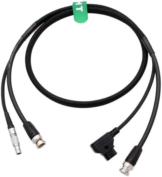 Main image of HangTon Power 4K 12G SDI Cable for SmallHD Cine 5 7, 503 703 Ultrabright, 703 Bolt Monitor, D-tap to 2-pin, BNC, 1m