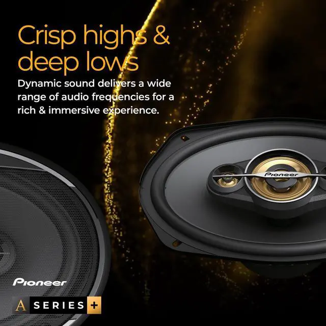Alt view image 4 of 5 - Pioneer A-Series Plus TS-A1081F 4 2-Way Speakers (Pair) 230W Max, Balanced Sound + Smooth Treble, Enhanced Bass, Great Stock Replacement