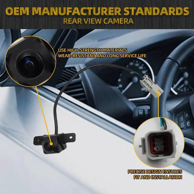 Alt view image 4 of 5 - Dasbecan Rear View Backup Camera Compatible with Buick Lacrosse 2014-2016 Chevrolet Malibu 2013-2015 Chevrolet Volt 2011-2015 Malibu Limited 2016 Parking Assist Replaces 20860481 22923842 22883286