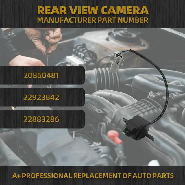Alt view image 2 of 5 - Dasbecan Rear View Backup Camera Compatible with Buick Lacrosse 2014-2016 Chevrolet Malibu 2013-2015 Chevrolet Volt 2011-2015 Malibu Limited 2016 Parking Assist Replaces 20860481 22923842 22883286