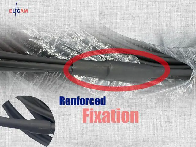 Alt view image 4 of 5 - Elfcam - 100m/328.08ft 4-Core Single-Mode OS2 9/125m Fiber Optic Patch Cable, LSZH Main Jacket, Armored Branch, 2X Duplex LC/UPC to 2X Duplex LC/UPC, 10G/25G/40G/100G Compatible