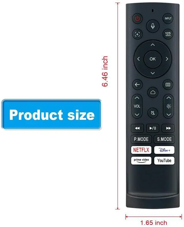 Alt view image 5 of 5 - ERF3AD90H Replace Voice Remote Control Compatible with Hisense C1 Smart Mini Projector