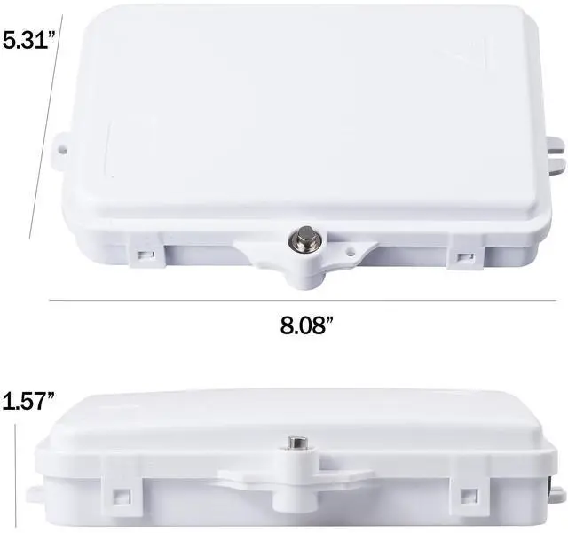 Alt view image 5 of 5 - Duogalia 5-Pack 4 Core FTTH Fiber Distribution Enclosure, Fiber Optical Terminal Box Splitter Box, for SC, FC, E2000 Adapters