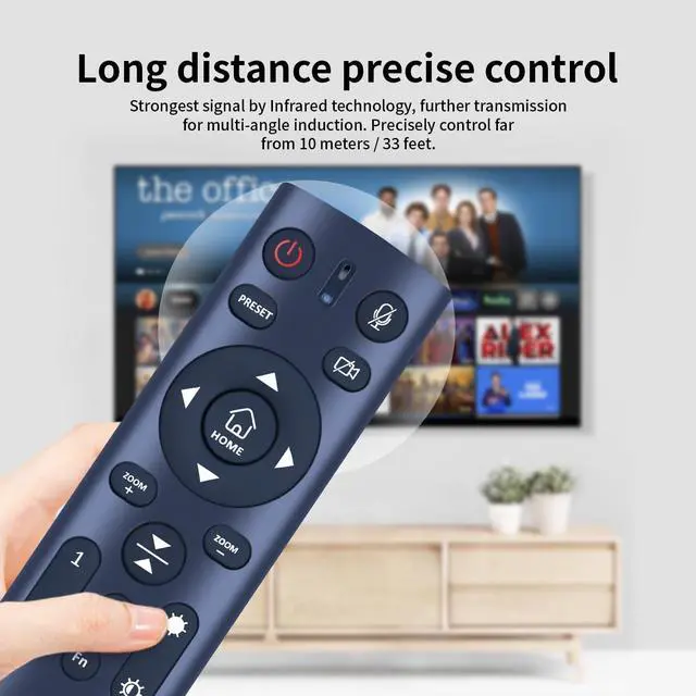 Alt view image 4 of 5 - MOVHEIYL Replacement Remote Control for NexiGo N990 (Gen 2) 4K PTZ Webcam