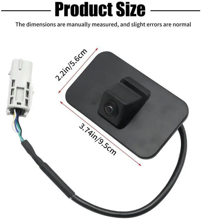 Alt view image 3 of 5 - Hoypeyfiy 23378804 Rear View Backup Camera Parking Assist Cam Replacement for Cadillac Escalade 2015-2020 Replacement for Escalade ESV 2015-2020 Replace 23404613 23432248