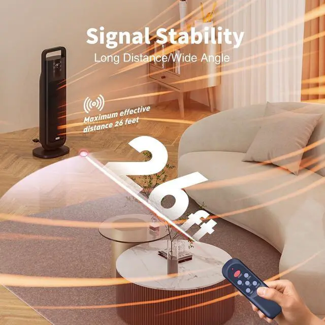 Alt view image 5 of 5 - Snrigw Replacement Remote Control for LIFESMART Global Lifelux Series Ultimate 8 Element Electric Space Heaters by LifePro Corp LS-8WIQH-LB-IN