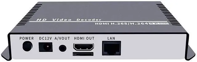 Main image of ISEEVY H.265 H.264 4K 1080P Video Decoder with HDMI and CVBS Output Support RTMP RTSP RTP UDP HTTP