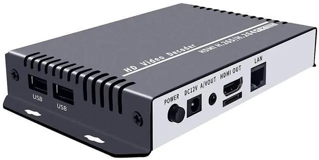 Alt view image 2 of 5 - ISEEVY H.265 H.264 4K 1080P Video Decoder with HDMI and CVBS Output Support RTMP RTSP RTP UDP HTTP