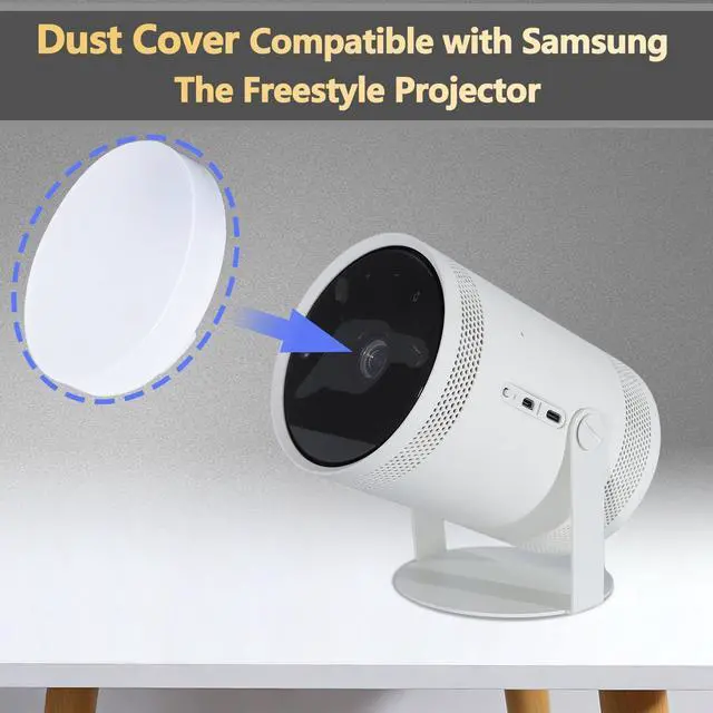 Alt view image 3 of 5 - Projector Lens Cover Compatible with Samsung Freestyle Plastic Cover, Freestyle 2 Projector Lens Cap for SP-LSP3BLA (1st gen); SP-LFF3CLA (2nd gen)