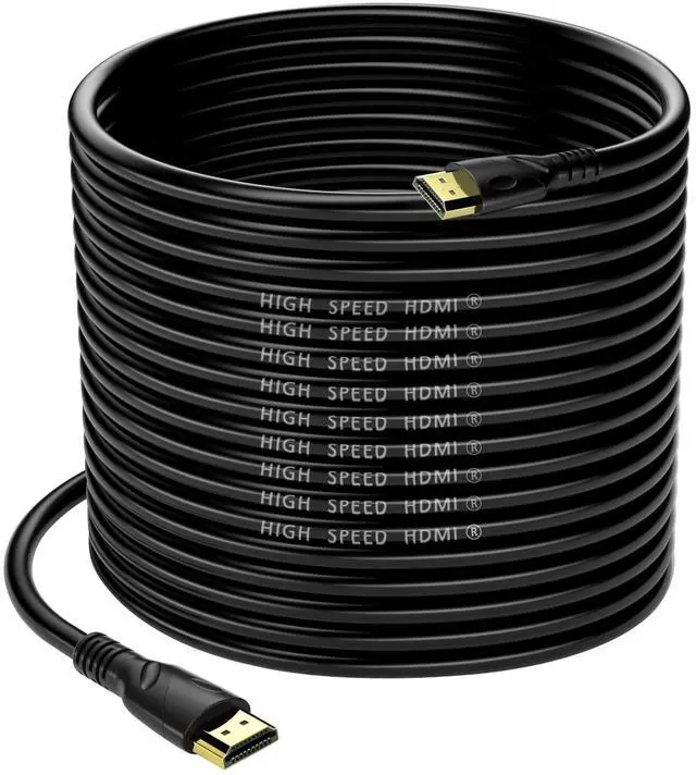 Main image of Jorenca 4K HDMI Cable 65ft Ultra High Speed HDMI 2.0 Cables 18gbps Gold Plated Connector Ethernet Audio Return Video 4K 60Hz/2K 30Hz FullHD1080p 3D for Xbox Arc Laptop PS3 PS4 PS9 PC HDTV etc