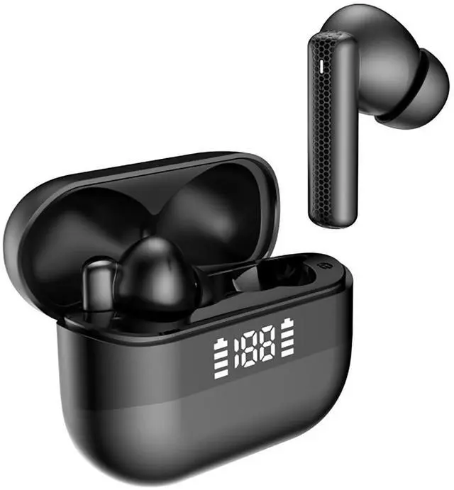 Main image of ZKBSIAXD Wireless Earbuds Bluetooth 5.3, ENC Noise Cancelling in-Ear Headphones with LED Power Display Charging Case, 48H Playtime, 8H Single Charge, HiFi Stereo Sound, Touch Control for iOS An