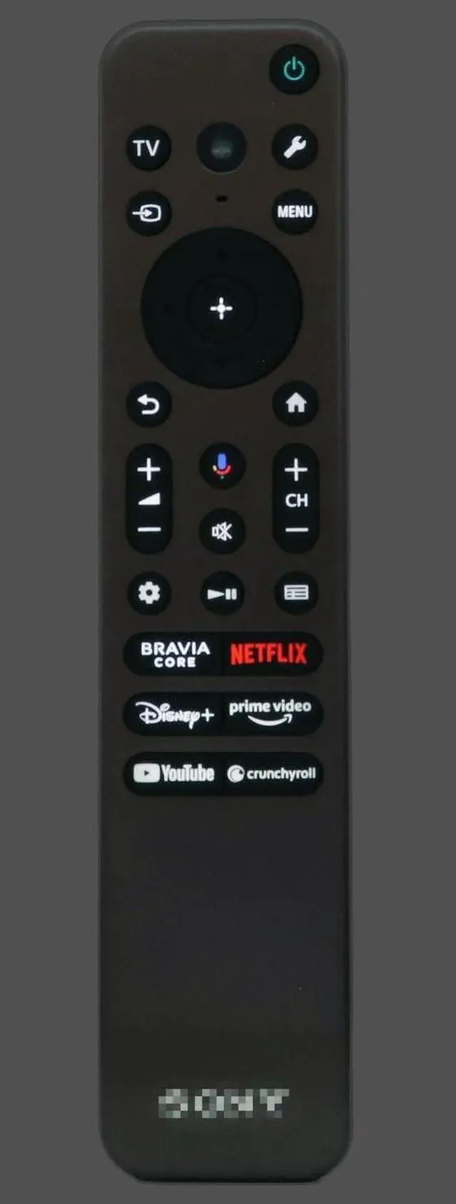 Alt view image 3 of 5 - Dan's Originals RMF-TX910U Remote Control with Backlit Keys, Voice, Premium Metal Case, Compatible with Sony TVs (2023 & 2024) RMFTX910U