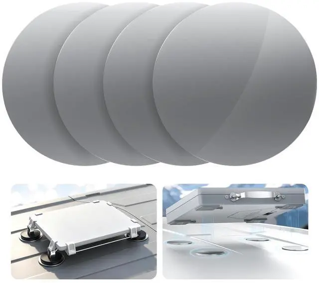 Main image of 4Pcs Magnetic Mount Plates for Starlink Mini/Gen 3, Adhesive Metal Plate Magnetic Pads for Car Truck RV SUV Aluminum/Glass Cab Roof, Starlink Mounting Accessory for Satellite Dish Magnetic Car Mount