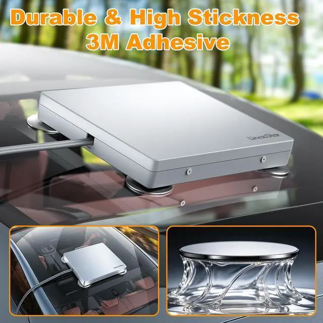 Alt view image 4 of 5 - 4Pcs Magnetic Mount Plates for Starlink Mini/Gen 3, Adhesive Metal Plate Magnetic Pads for Car Truck RV SUV Aluminum/Glass Cab Roof, Starlink Mounting Accessory for Satellite Dish Magnetic Car Mount