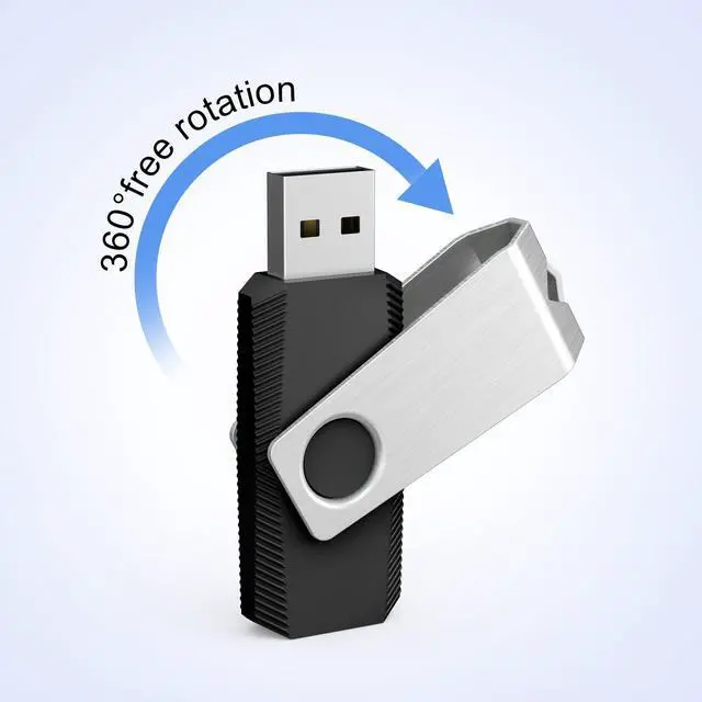 Alt view image 4 of 5 - TOPESEL 16GB USB 2.0 Flash Drive 10 Pack, Thumb Drive with Data Storage Backup, Swivel Design with Indicator and Keyring