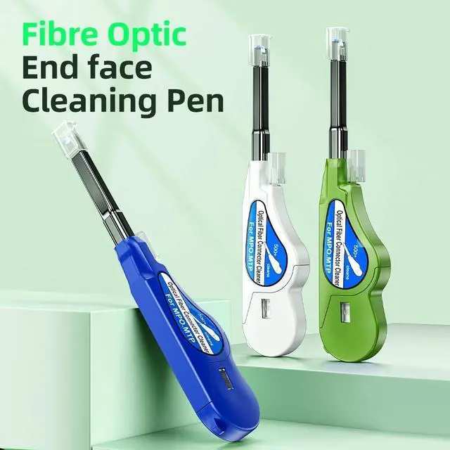 Alt view image 3 of 5 - Duogalia 4-Pack Fiber Optic Cleaner Tool for MPO/MTP Connector - Cleaning Pen Over 500 Cleans for Fiber Endface & Optical Connector (Green)
