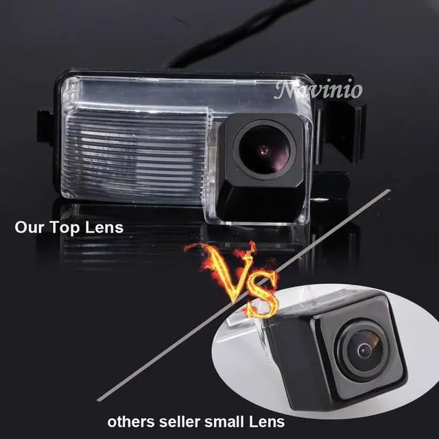 Alt view image 2 of 5 - 1280 * 720 Pixels car Rear View Backup Camera Parking Vehicle Camera Replacement for Nissan Tiida Hatchback Livina Skyline R35 GTR/250GT Fairlady 350Z/370Z Cube GENISS Waterproof Night Vision
