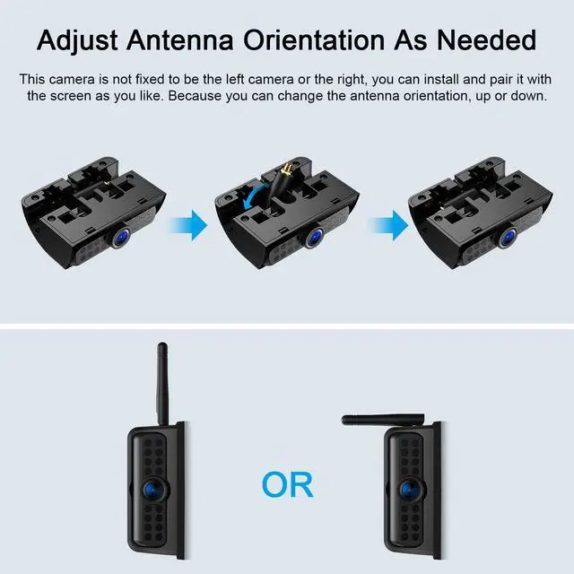 Alt view image 3 of 4 - Fookoo HD 1080P Single Wireless Side View Camera, 15 IR Lights, IP69 Waterproof for Fookoo Model: D10Y1, D10Y2, D10Y3, D10Y4 - DW10Y5(CS)