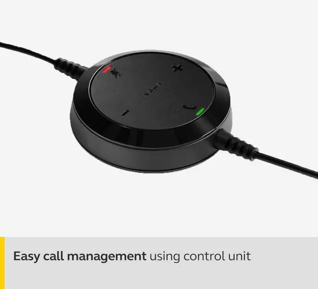 Alt view image 4 of 5 - Jabra Evolve 20 UC Stereo Wired Headset/Music Headphones (U.S. Retail Packaging), Black