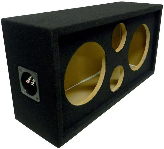 Main image of Bass Rockers 2x2 Speaker Pod 8"/4" Enclosure BOX w/ Spring Terminal (Carpet Finish)