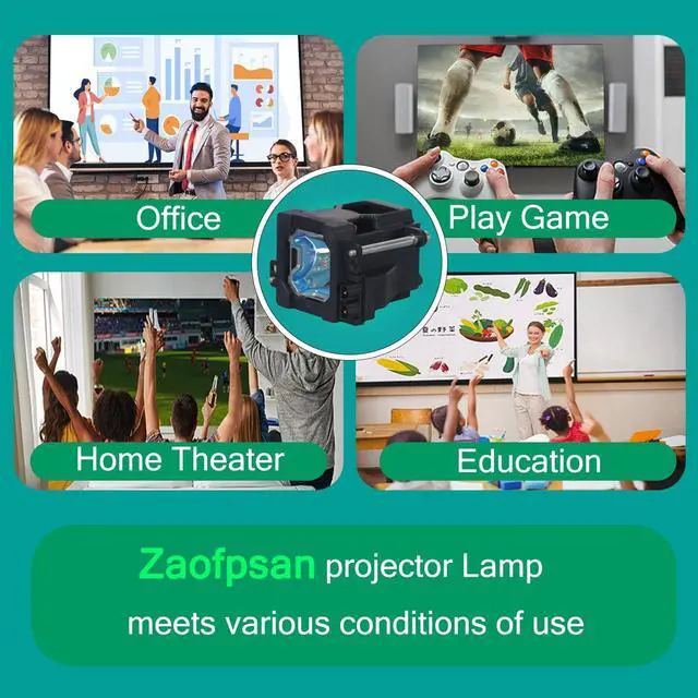 Alt view image 2 of 5 - Zaofpsan TS-CL110UAA Replacement Projector Lamp for JVC HD-52FA97 HD-52G456 HD-52G566 HD-52G576 HD-52G586 HD-52G587 HD-52G647 HD-52G657 HD-52G786 HD-52G787 Bulb