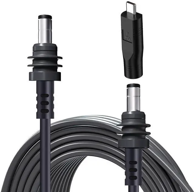 Main image of Starlink Mini DC Power Cable with USB C to DC Adapter, Type C Power Cable for Starlink Mini, Compatible with 65W+ PD 20V Protocol Power Supply/Source, Indoor/Outdoor Grey
