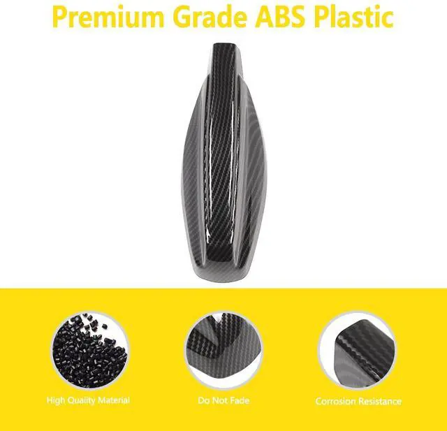 Alt view image 5 of 5 - Bekantogy Car Shark Fin Antenna Cover Compatible with Land Rover Defender 90 110 130 2020-2024 Roof Antenna Cover ABS Shark Fin Aerial Antenna Decorative Cover (Carbon Fiber Texture)