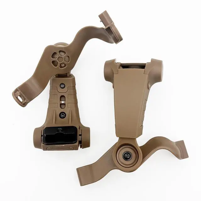 Alt view image 3 of 5 - EARMOR M16A EXFIL 2.0 & 3.0 Adapters for M32 Plus Tactical Headsets ^^ Helmet Mount Kit ^^ Tactical Headset Rail Adapter Set (Coyote)