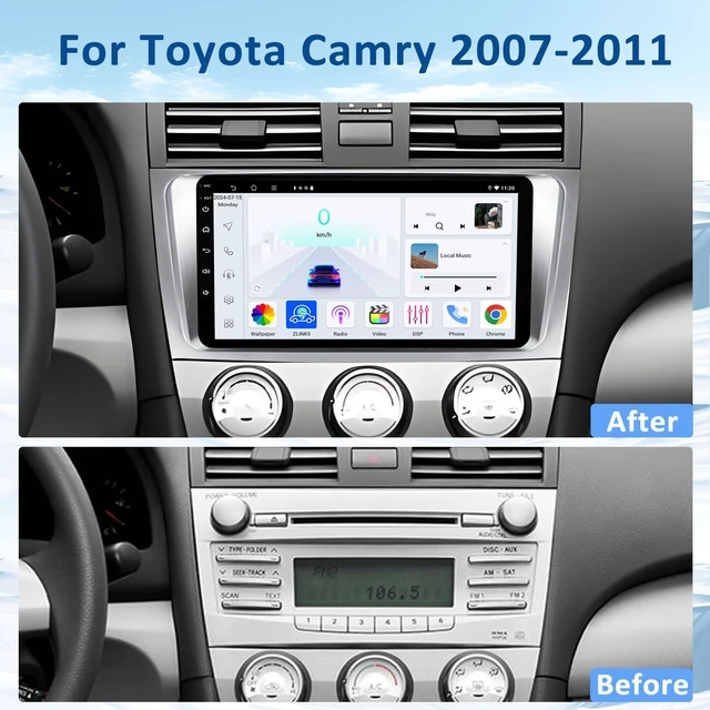 Alt view image 2 of 5 - DVRMEDIA Car Stereo Radio for Toyota Camry 2007-2011 CarPlay
