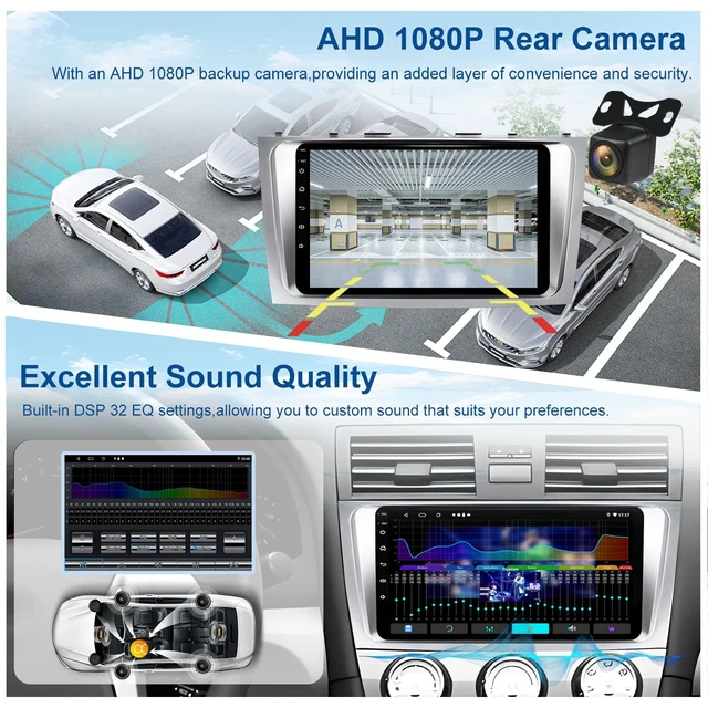 Alt view image 4 of 5 - DVRMEDIA Car Stereo Radio for Toyota Camry 2007-2011 CarPlay