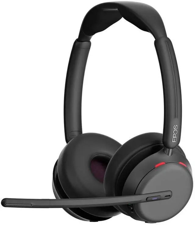 Alt view image 4 of 5 - EPOS Impact 1061T ANC - Premium Open Office Headset with Hybrid Adaptive ANC, EPOS AI Microphone Technology, and Multipoint Connectivity
