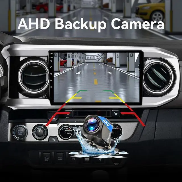 Alt view image 5 of 5 - Android 13 Car Stereo Head Unit Compatible with Toyota Tacoma 2016-2021, 10" Touch Screen Car Radio with Wireless CarPlay&Android Auto, GPS/FM/WiFi/Bluetooth, 1080P Reverse Camera, SWC