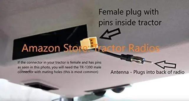 Alt view image 2 of 3 - Kubota Tractor Radio Wire Harness Male RTV 9 Pin RTV-1100 RTX-1100C Harness B2650 RTX 1100