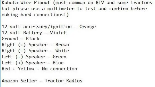 Alt view image 3 of 3 - Kubota Tractor Radio Wire Harness Male RTV 9 Pin RTV-1100 RTX-1100C Harness B2650 RTX 1100